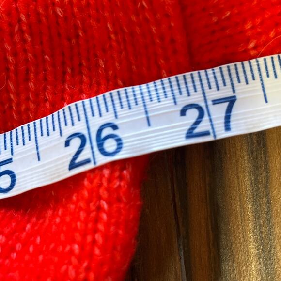 H&M LOGG Label of Graded Goods Orange Hooded Oversized Wool Blend Sweater Size M - Picture 11 of 12